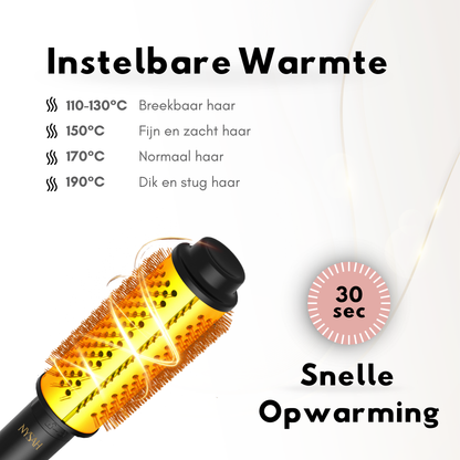 Brosse chauffante en céramique 3 en 1 Nysah.