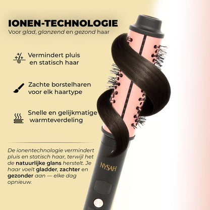 Brosse chauffante en céramique 3 en 1 Nysah.